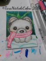 Polar Bear With Scarf